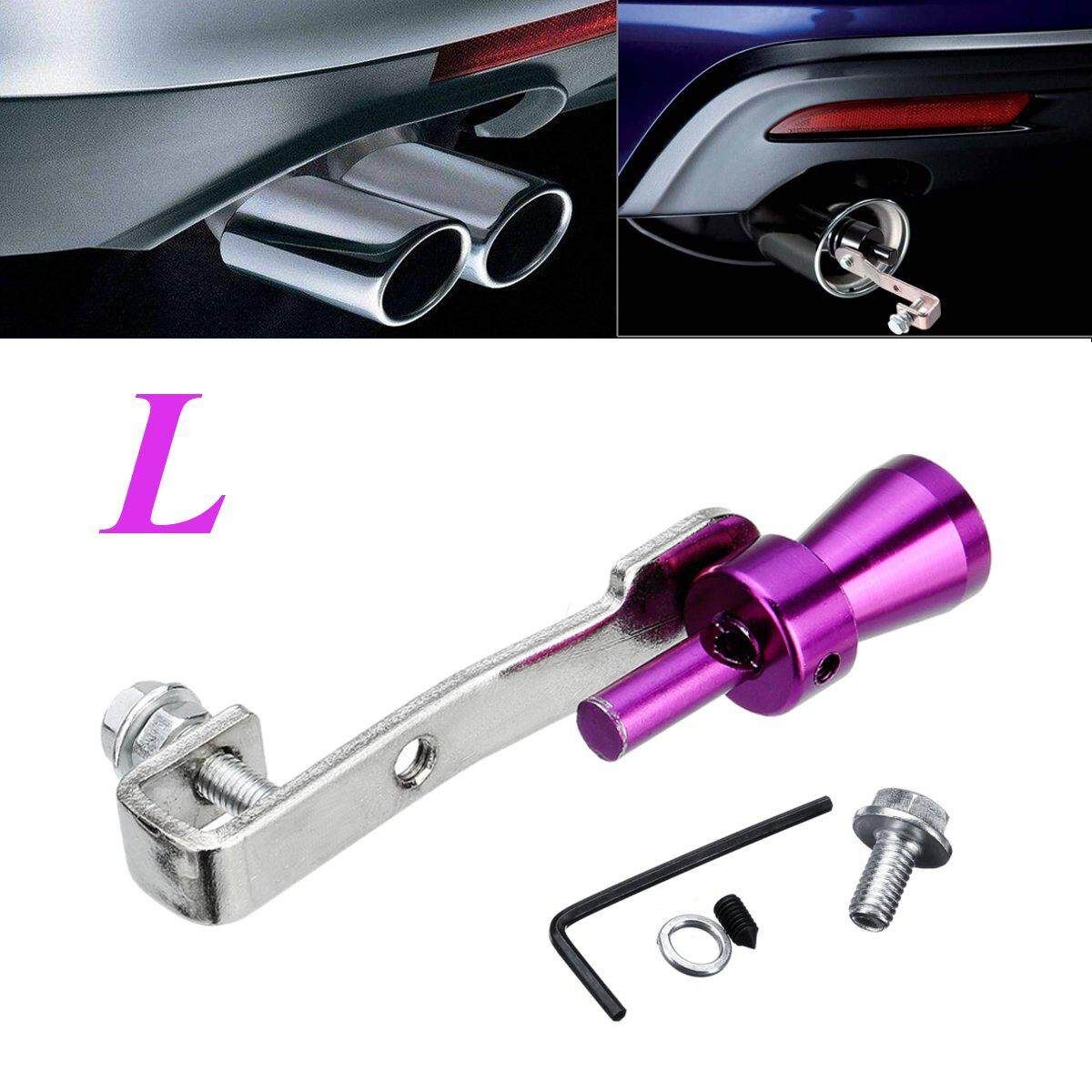 L Turbo Sound Exhaust Muffler Simulator Pipe Blow-Off Valve Tailpipe Purple L