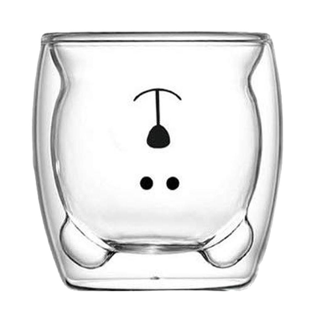 Tea Cup Glass Coffee Mugs Clear