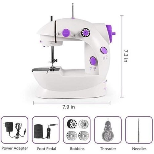 Mini Sewing Machine With Foot Pedal - Electric & Battery Operated.