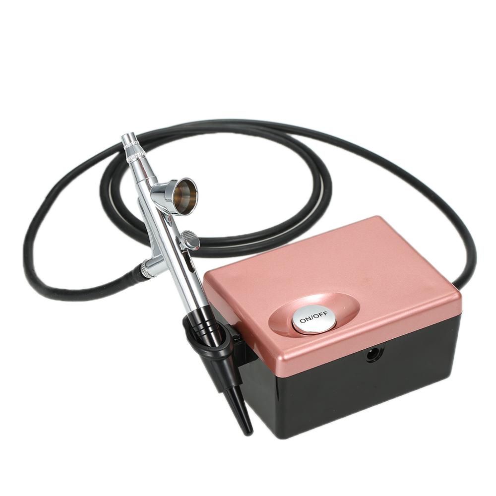 Basic Airbrush System Professional Art Beauty Face Painting Makeup Cosmetic Starter Kit with Mini Air Compressor