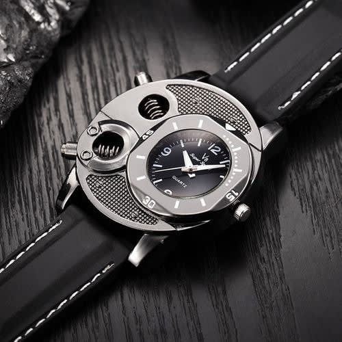 V8 Super Speed Big Face Men's Speedy Wristwatch- Black