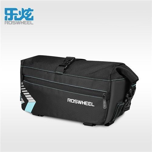 ROSWHEEL Mtb Bike Bag Bicycle Trunk Bag Cycling Bycicle Cycle Bags Rack Bag Accessories 6L Capacity Waterproof(#Blue)