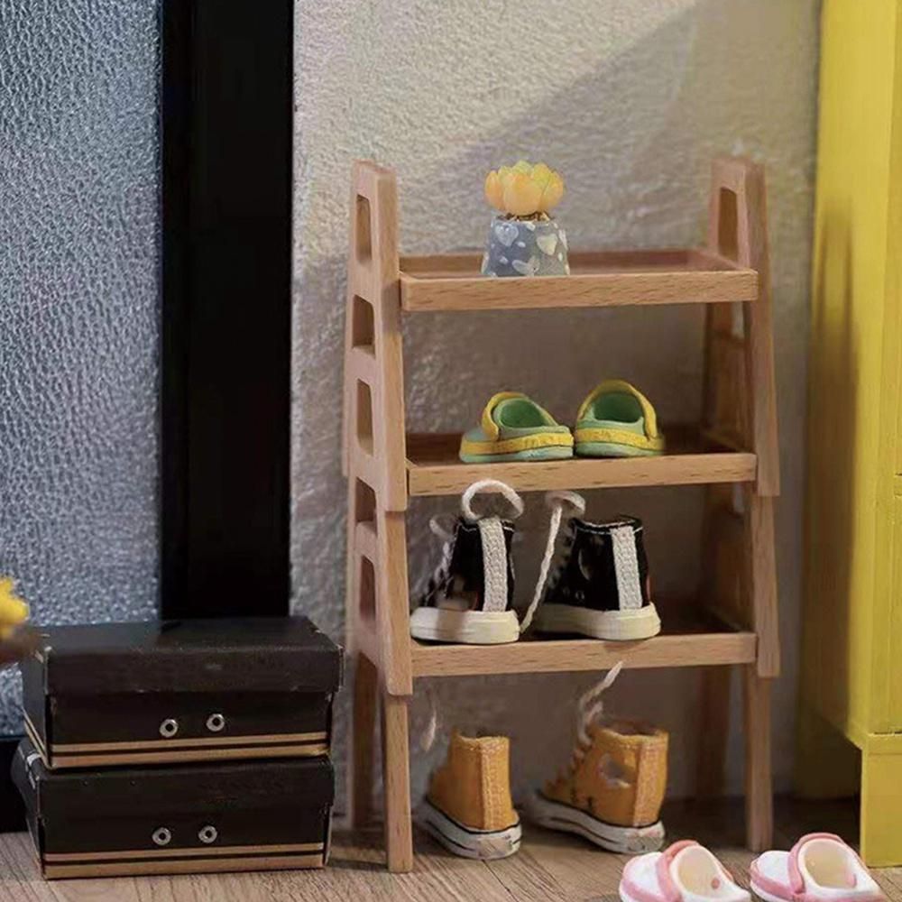 1/12 Miniature Bookshelf Rack Furniture for Dolls House