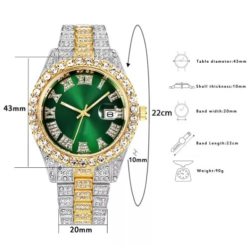 Rhinestone Stone Wristwatch