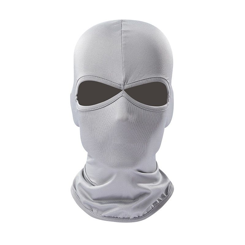 Tactical Balaclava Full Face Mask CS Wargame Hunting Cycling Sports Helmet Liner Military Multicam CP Scarf# Double Hole