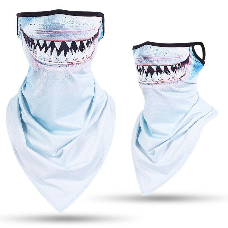 Bandana Ski Ll Neck Half Face Mask Cycling Ghost Scarf Neck Bandanas Ski Sport Hiking Scarves Dog Cat Face Shark