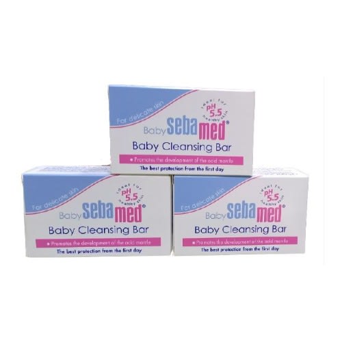 Baby Cleansing Bar Soap For Delicate Skin With Panthenol 3pcs - 300g