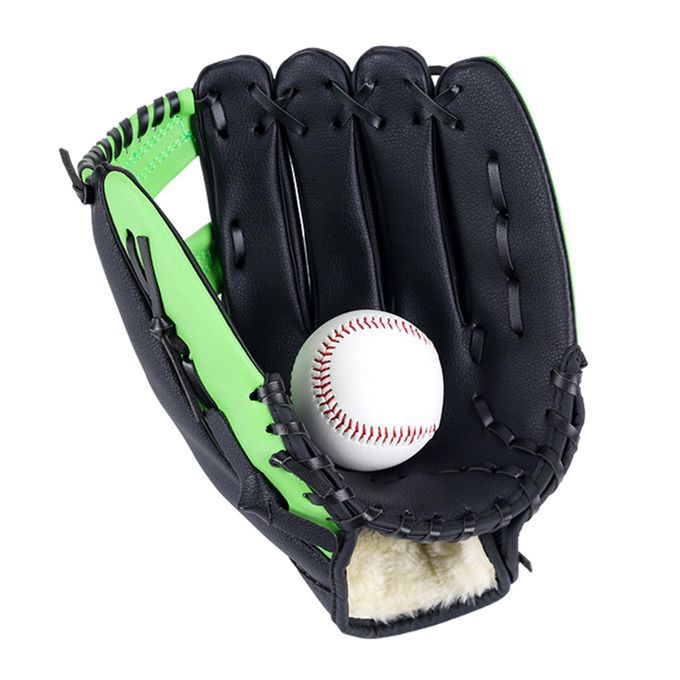 Baseball  Thickening  Softball Teeball Glove Green L