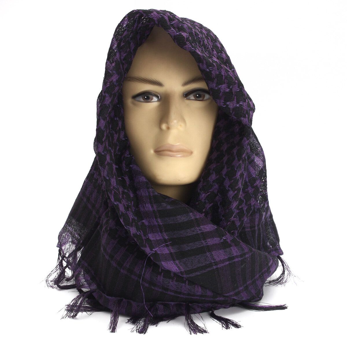 Lightweight Women Men Unisex Arab Shemagh Keffiyeh Scarf Shawl Wrap Hot Pink HOT Purple