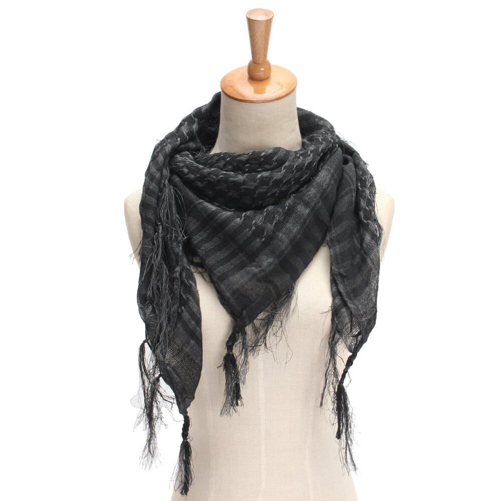 Lightweight Women Men Unisex Arab Shemagh Keffiyeh Scarf Shawl Wrap Hot Pink HOT Gray