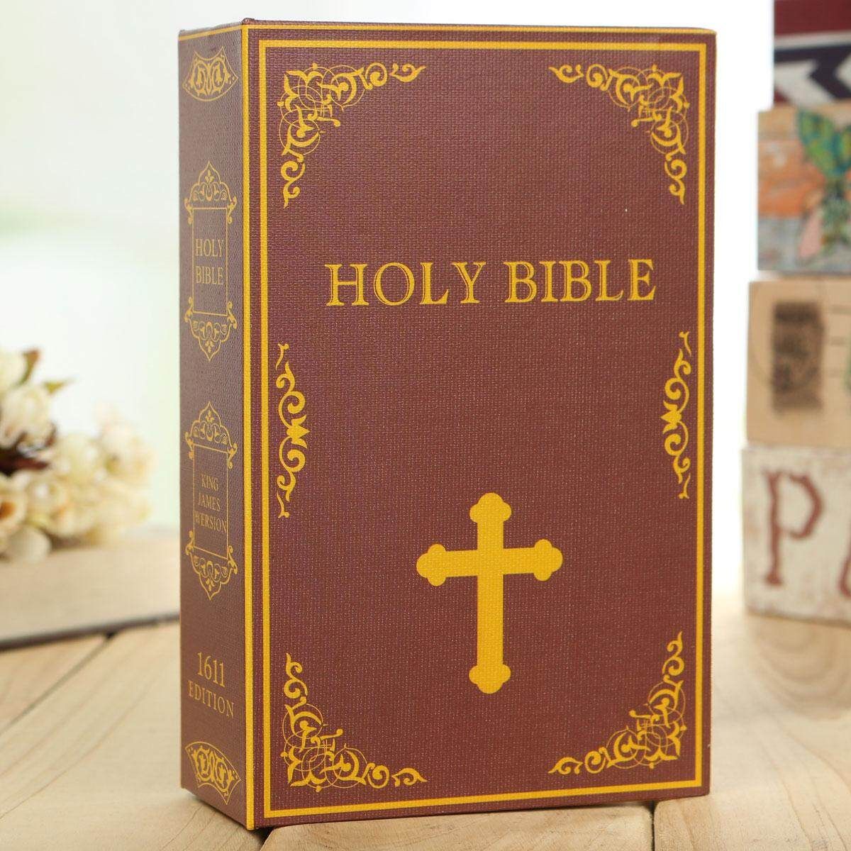 NEW Dictionary Book Secret Safe Security Key Lock Money Cash Jewellery Box Bible Bible