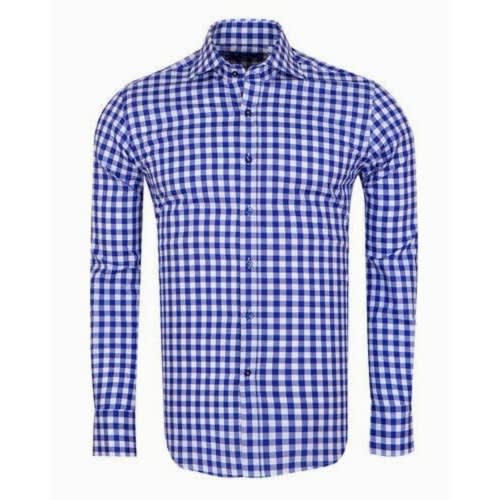 Men's Plaid Formal Dress Shirt