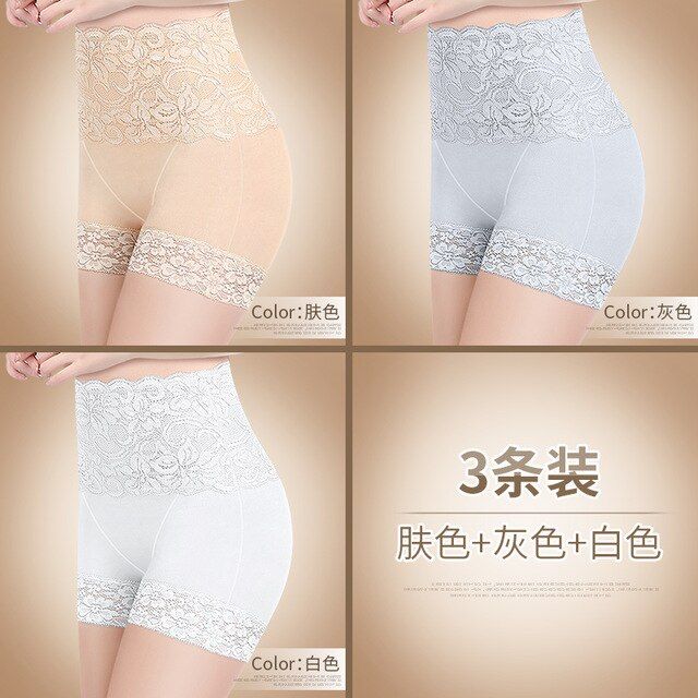 Women's Underwear 3Pcs/lot Anti Emptied Boyshort Laces Butt Lifter Pantie