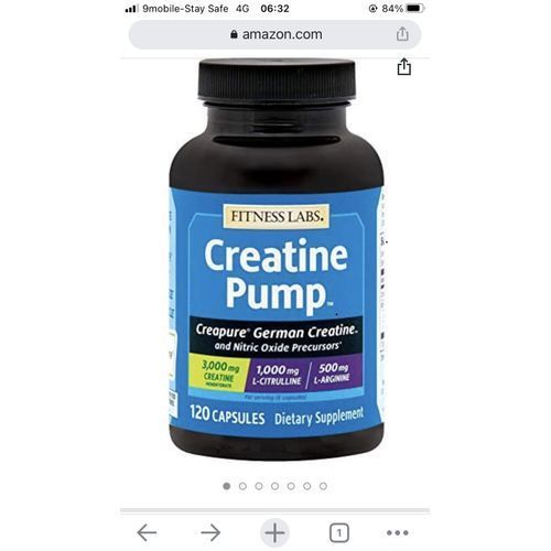 Creatine Pump With L-Citrulline And L-Arginine (120 Capsules)