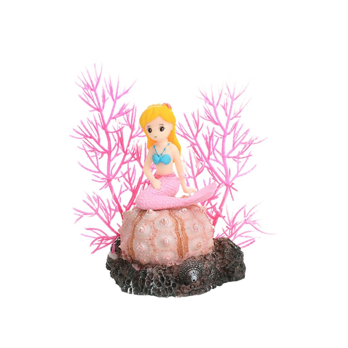 Artificial Mermaid Ornament Aquatics Plant Aquarium Decoration Pink