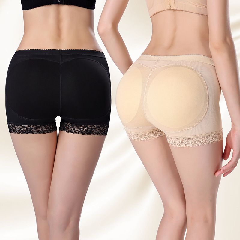 Breathable And Padded Buttocks Panties, Hip Pants, Shaping Pants-BLACK