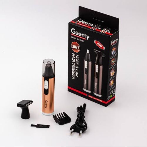 Prominent Rechargeable Electric Hair Trimmer Ear/Nose/Sideburn Silver