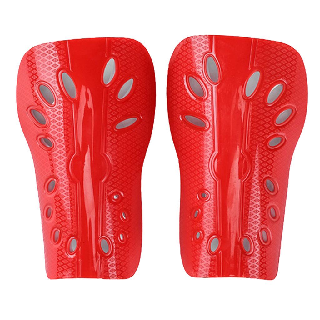 Soccer Football Shin Guards Pads Shinguard Protector Girl Boy Red