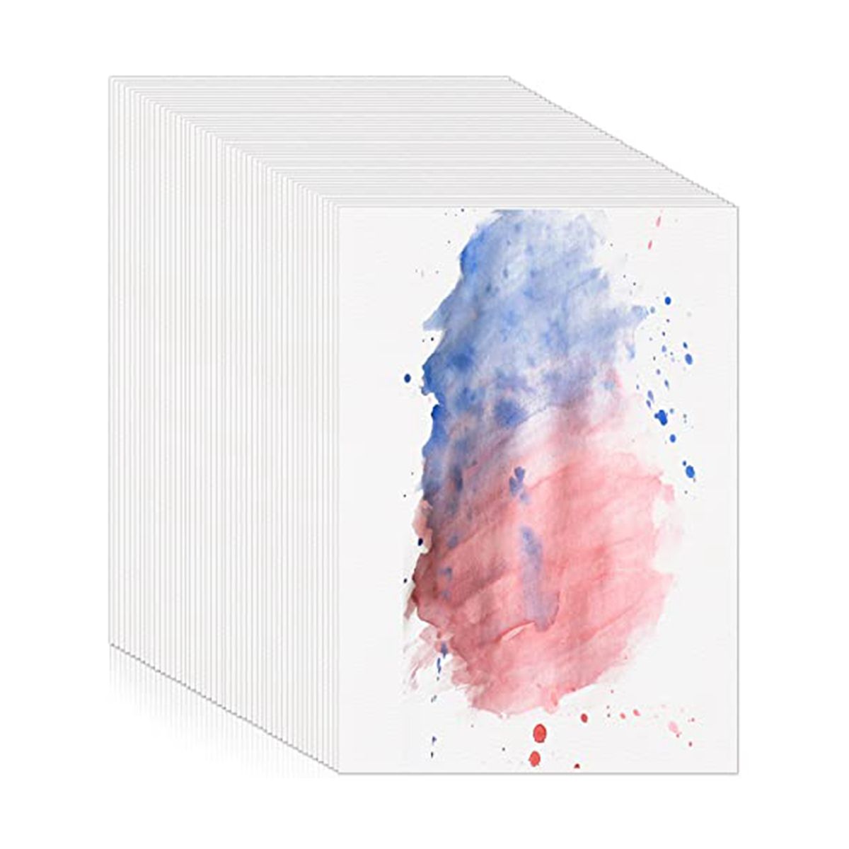 120 Sheets Watercolor Paper Bulk, 300GSM White Water Color