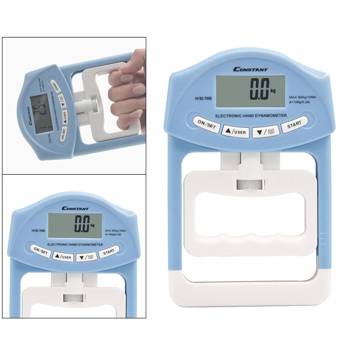 Digital Hand Dynamometer Grip Strength Measurement Meter Auto Blue
