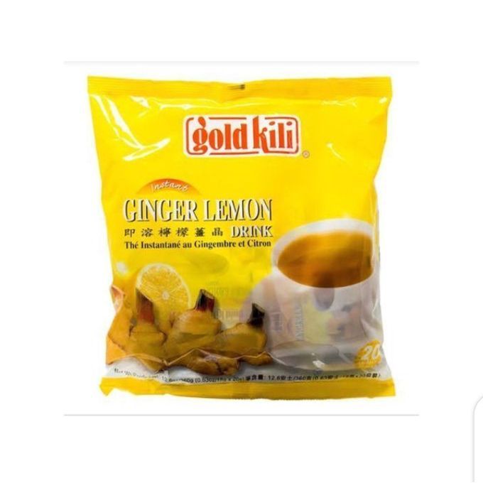 Instant Drink With Ginger, Honey And Lemon Tea