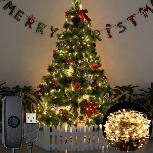 Fairy Lights 10m 100 LEDs String Lights USB Remote Control