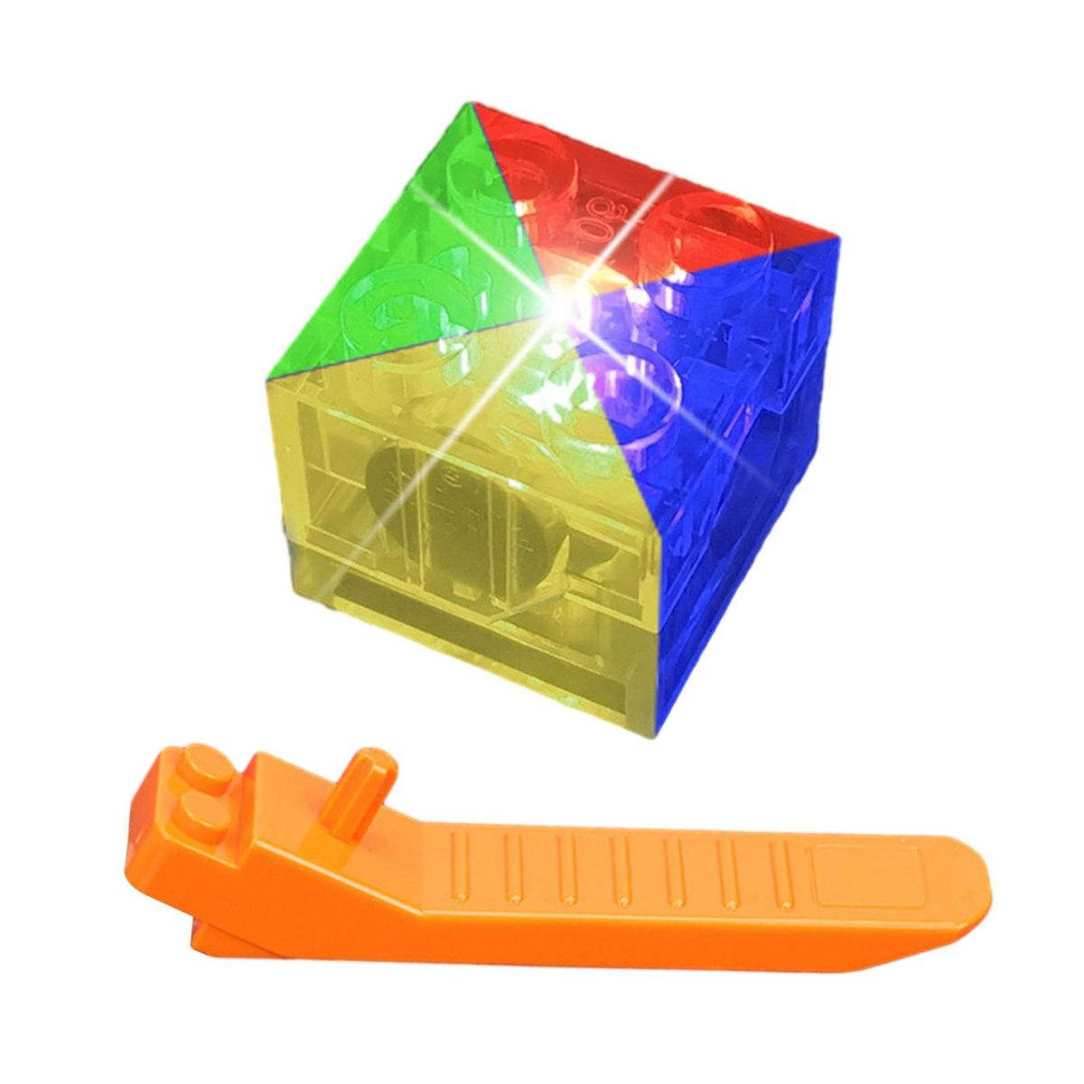 Building Block Toy Light Up Building Block Brick Multicolor