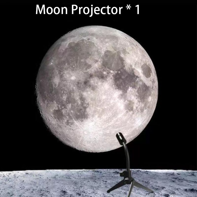 Moon Earth Projection LED Lamp Star  2 In 1 360° Rotatable Bracket USB Led Night Light For Bedroom Decoration Gift