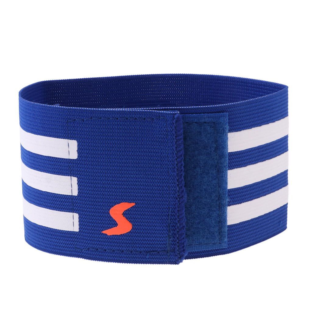 QUALITY CAPTAIN'S ARM BAND Football Soccer Sports Nylon #2 Blue