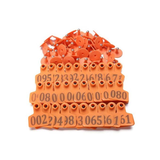 50pcs Animal Ear Tags Livestock Cattle Goat Sheep Pig Cow ID Lables Ear Tag