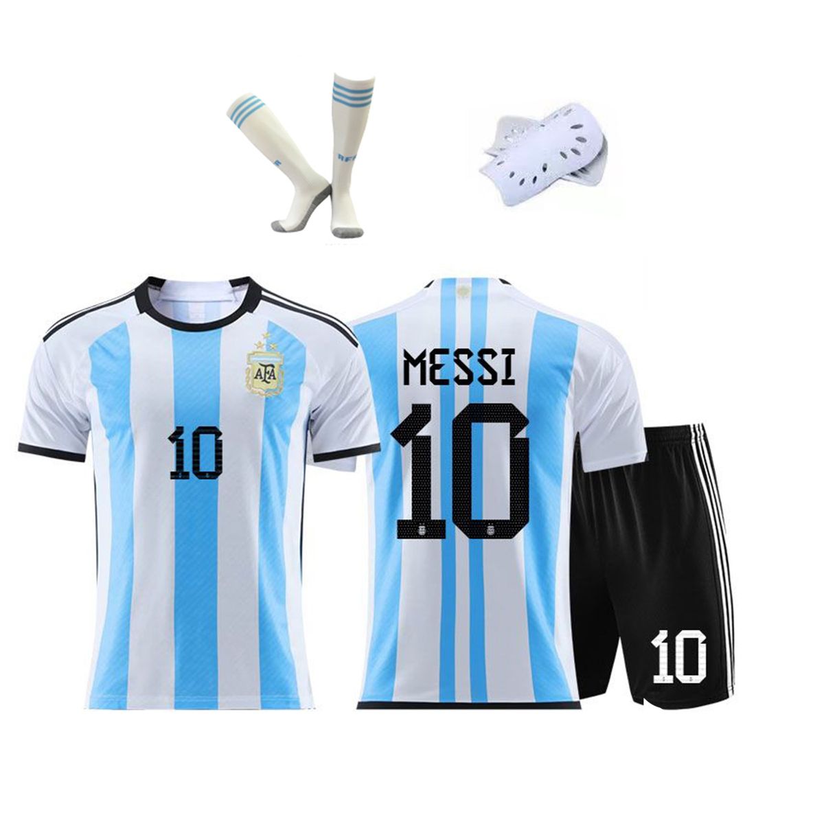 Messi Jersey,Argentina Team Football Set,Blue And White
