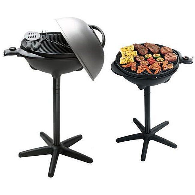 Grill With Collapsible Stand For Indoor Or Outdoor Cooking