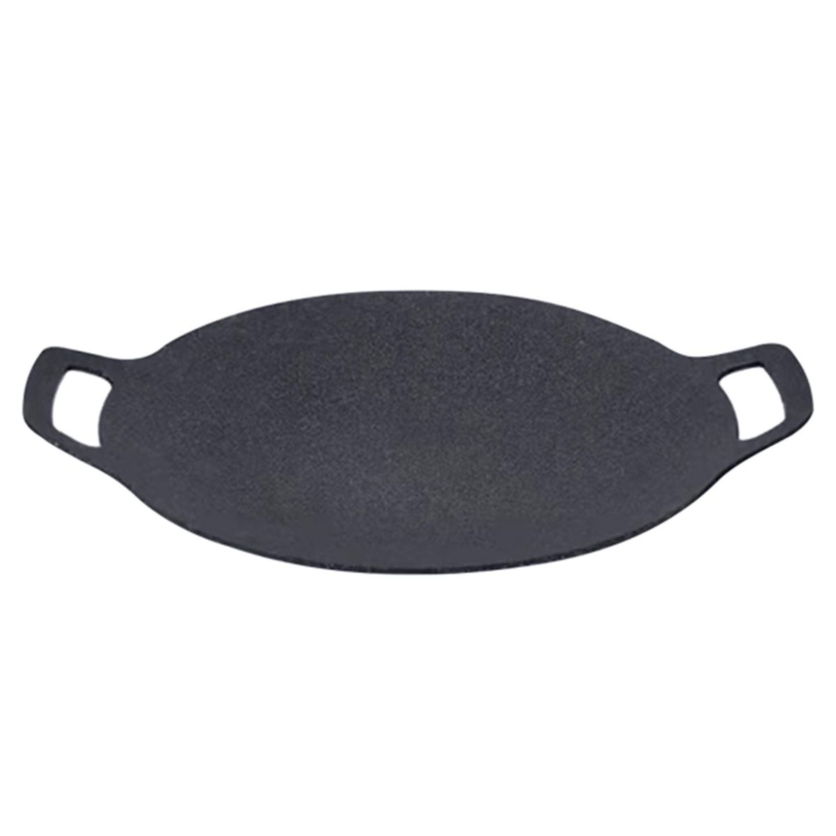Nonstick BBQ Grill Pan Stovetop Baking Tray Comal with Metal Handles for Indoor Outdoor Barbecue Picnics