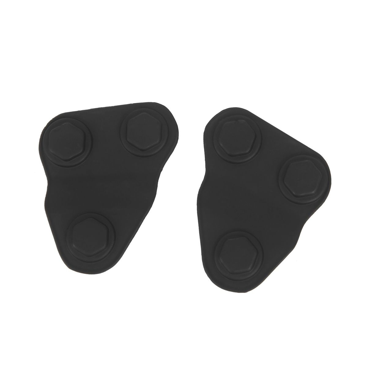 2pcs Front Door Screw Protection Covers Trim Black
