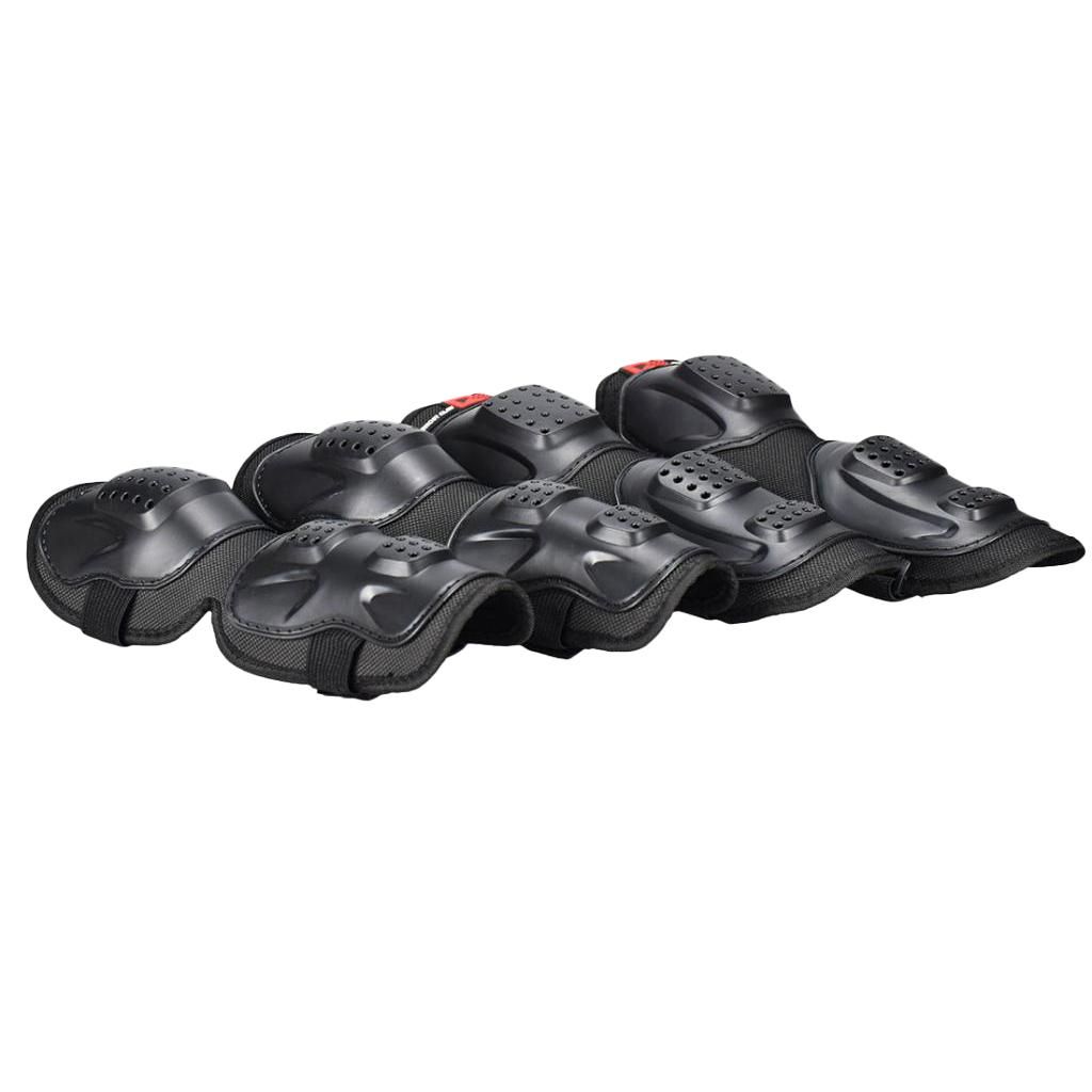 4pcs Motorcycle Protective Kit Set, Knee Pads + Elbow Pads, Safety
