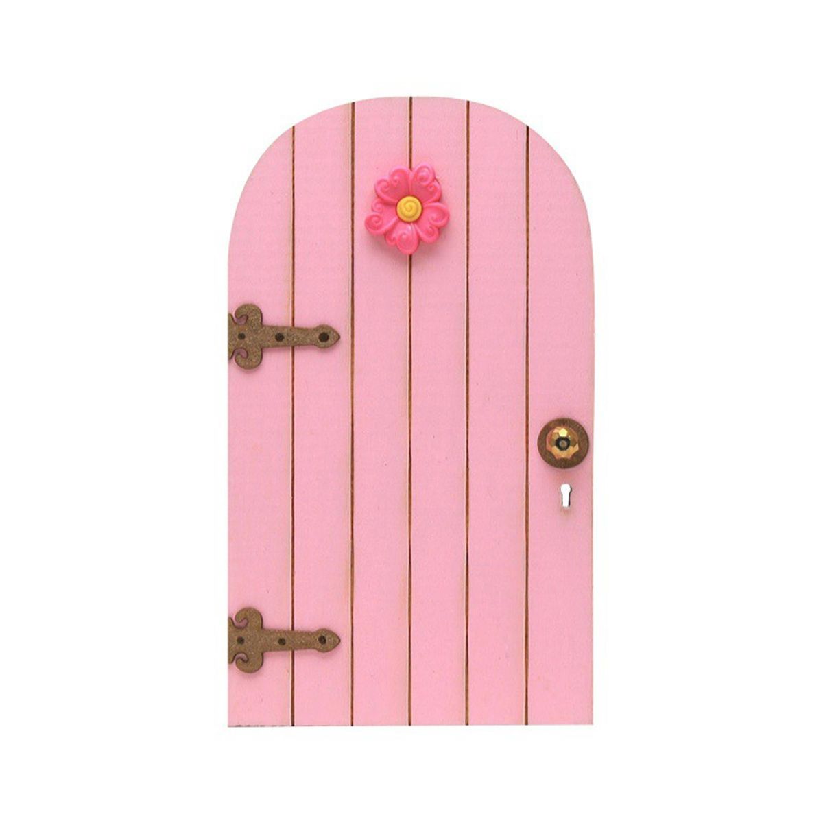 Miniature Fairy Door Miniature Door Fairy Garden Decor Pretend Play Toy Pink
