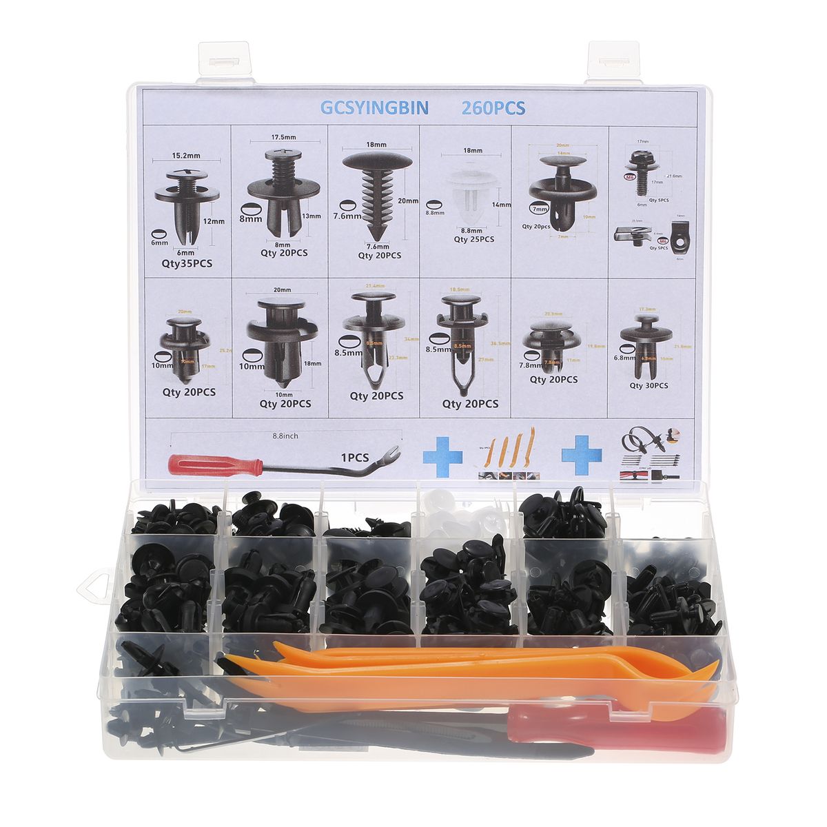 Bumper Retainer Clips Car Plastic Rivets Fasteners Push