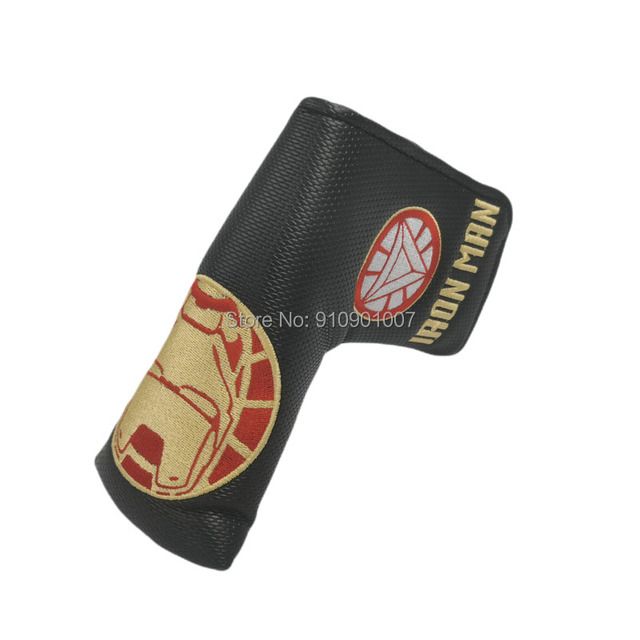 Golf Putter Head Cover Blade Head Covers Iron Man Red/white