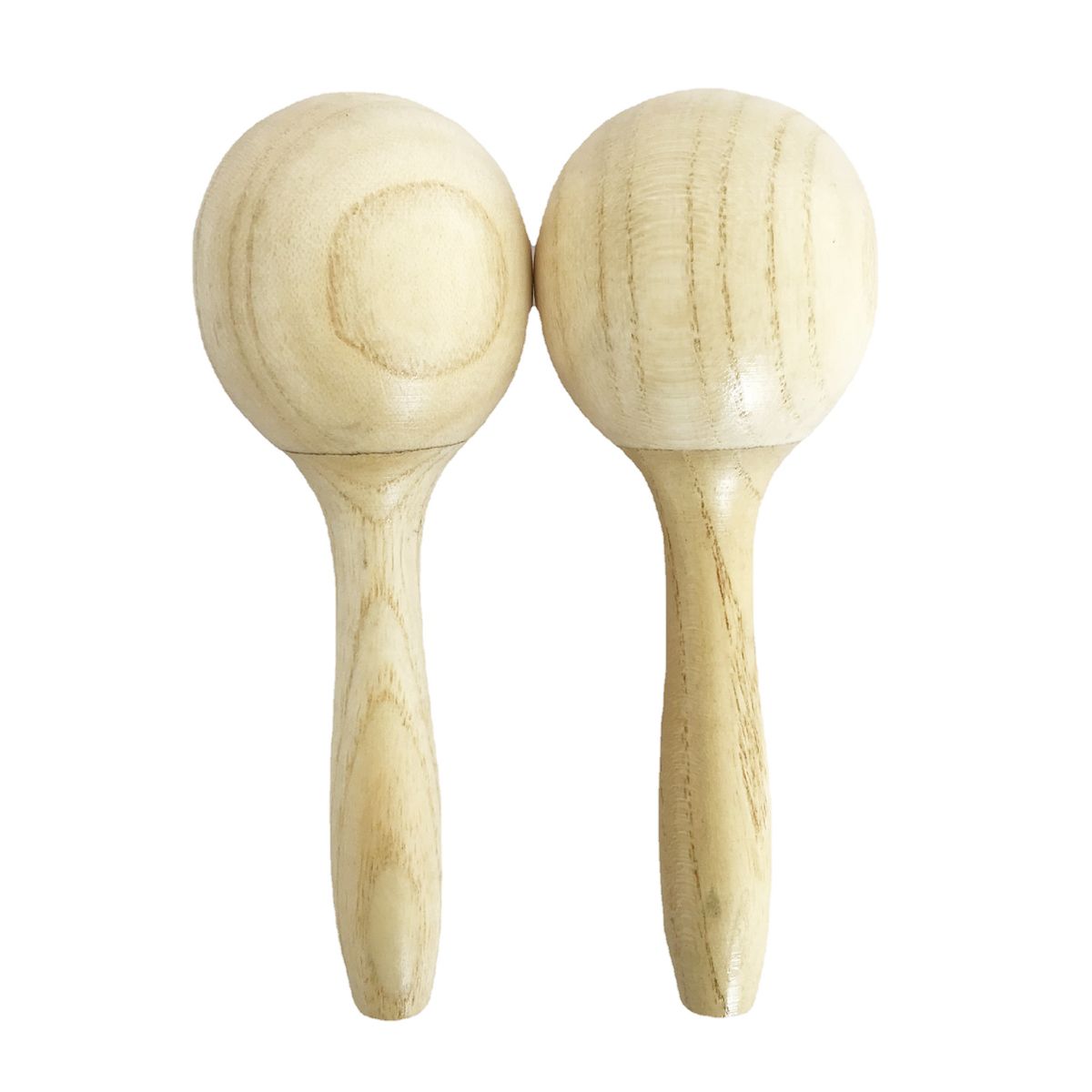 1 Pair Wooden Maracas Sand Hammer Rumba Shakers Rattles