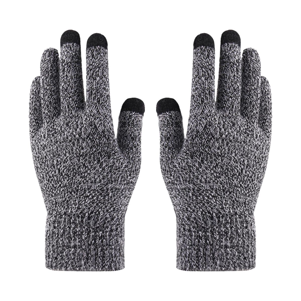 Winter Warm  Thermal Anti-Slip Grip Touch Screen Full Dark Gray