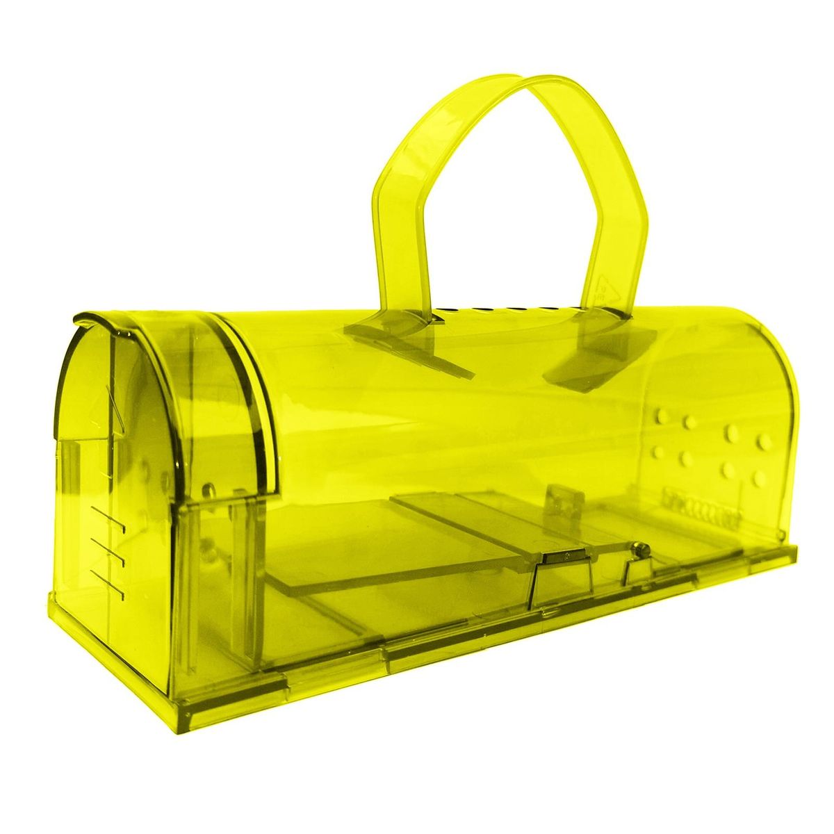 Rat Trap Cage Rat Mice Hamster Catcher Cage with Handle Yellow