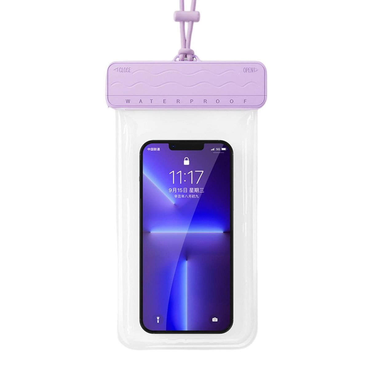 Waterproof Phone Pouch Swimming Dry Bag Waterproof Phone Pouch Purple