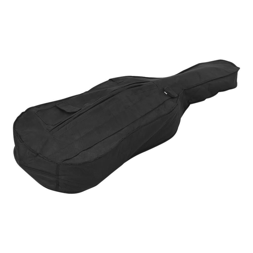 Portable 4/4 & 3/4 Cello Gig Carrying Bag Case Backpack Adjustable Shoulder Strap Black