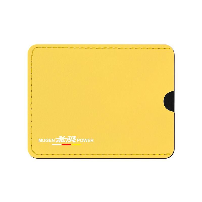 Short Matte Leather Men's Business Pocket Slim Thin ID Credit Card Money Holder Wallet for Honda Mugen Power Civic Accord CRV