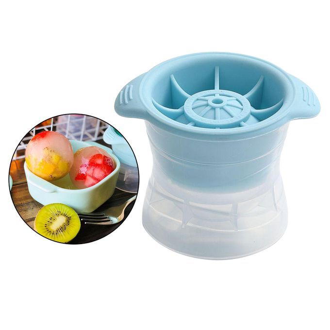 Ice Ball Mold Stackable   Soda Drinking Sphere Ice Cube Mould Blue