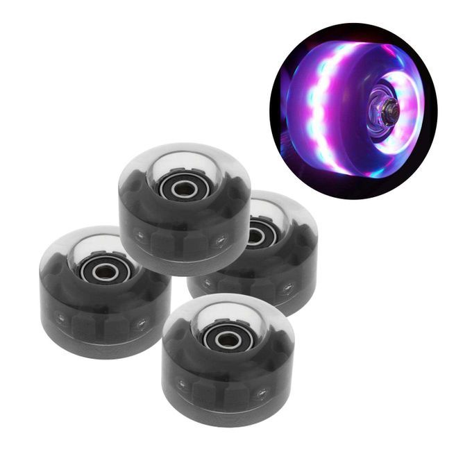 4 Pack Quad Roller Skate Wheels With Bearings For Double Row PGB
