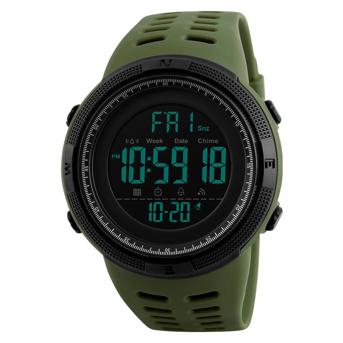 SKMEI Men Sports Watches Countdown Double Time Watch Alarm Chronograph Digital Wristwatches 50M Waterproof Relogio Masculino