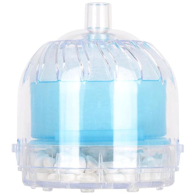 Mini Fish Stool Suction Collector Oxygen Release Aquarium Round Blue