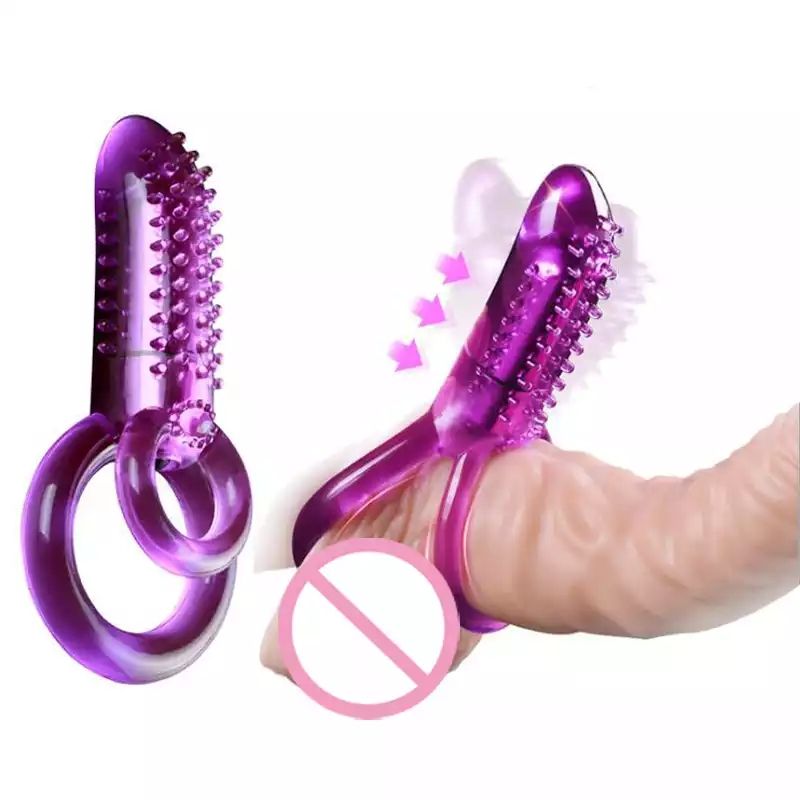 2 In 1 Vibrating Sex Penis Ring Clit Stimulator