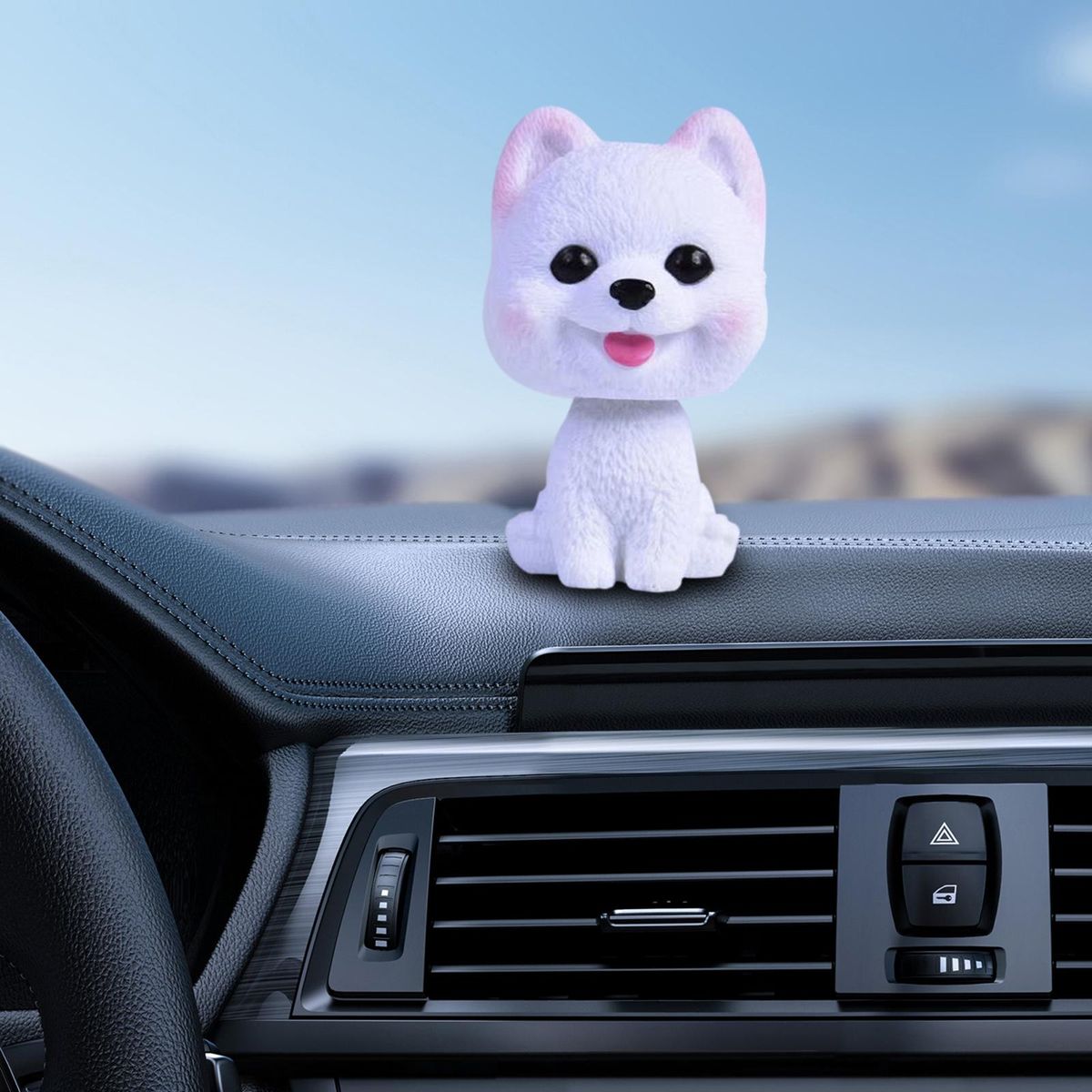 Car Shaking Head Dog Ornament For Desktop Home Style D